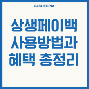 상생페이백 사용방법