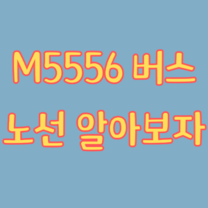 M5556 버스 노선
